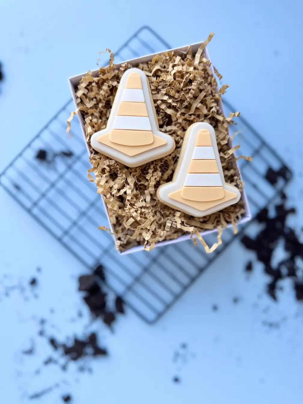 Baustellen Hütchen Cookie Cutter & Stempel – Verkehrskegel Ausstecher für Baustellen… – Produktmotiv für Cookie Cutter und Stempel – Danis Drip