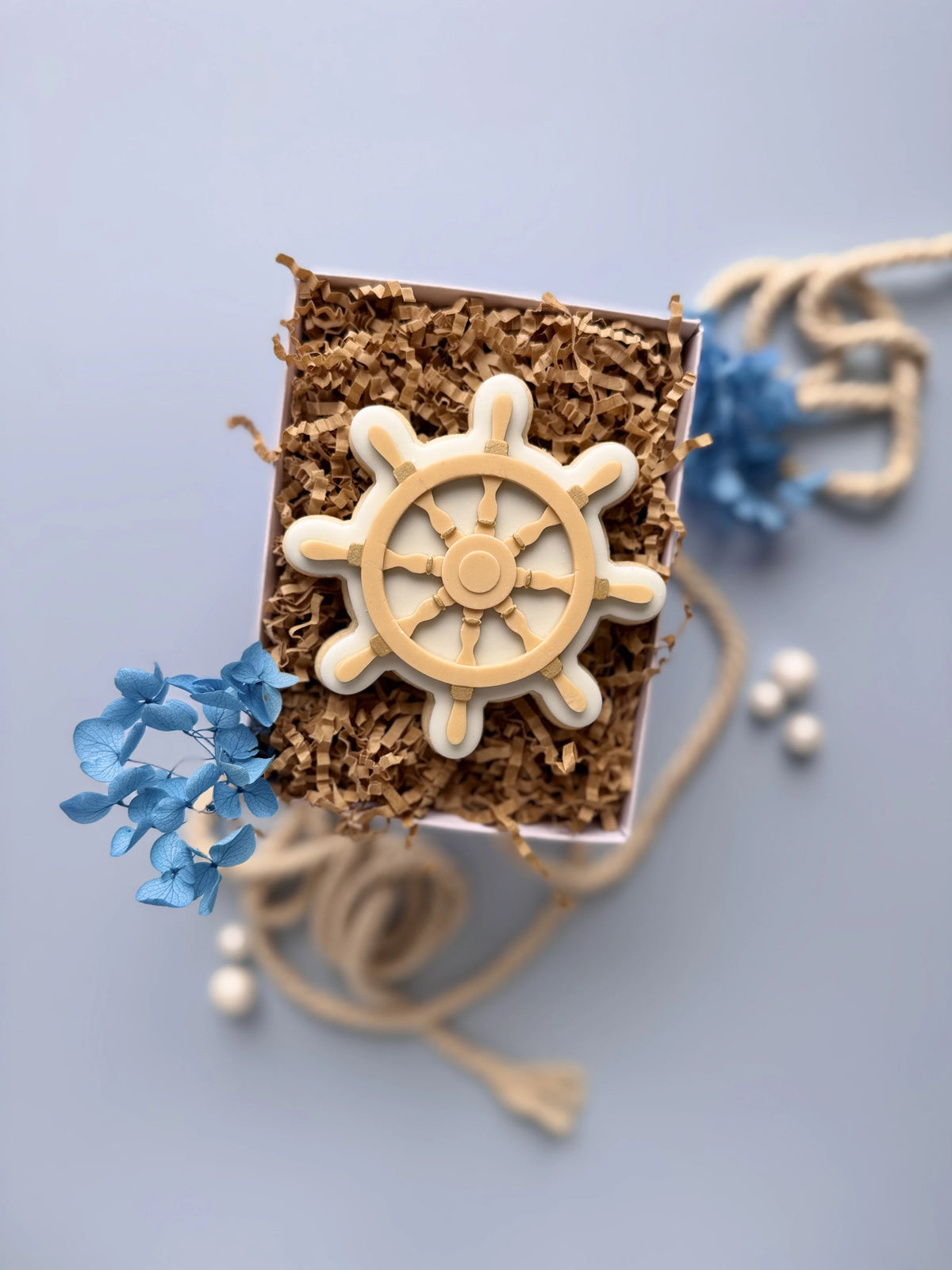 Schiffslenkrad als Cookie Cutter und Stempel – maritimes Backmotiv von Danis Drip
