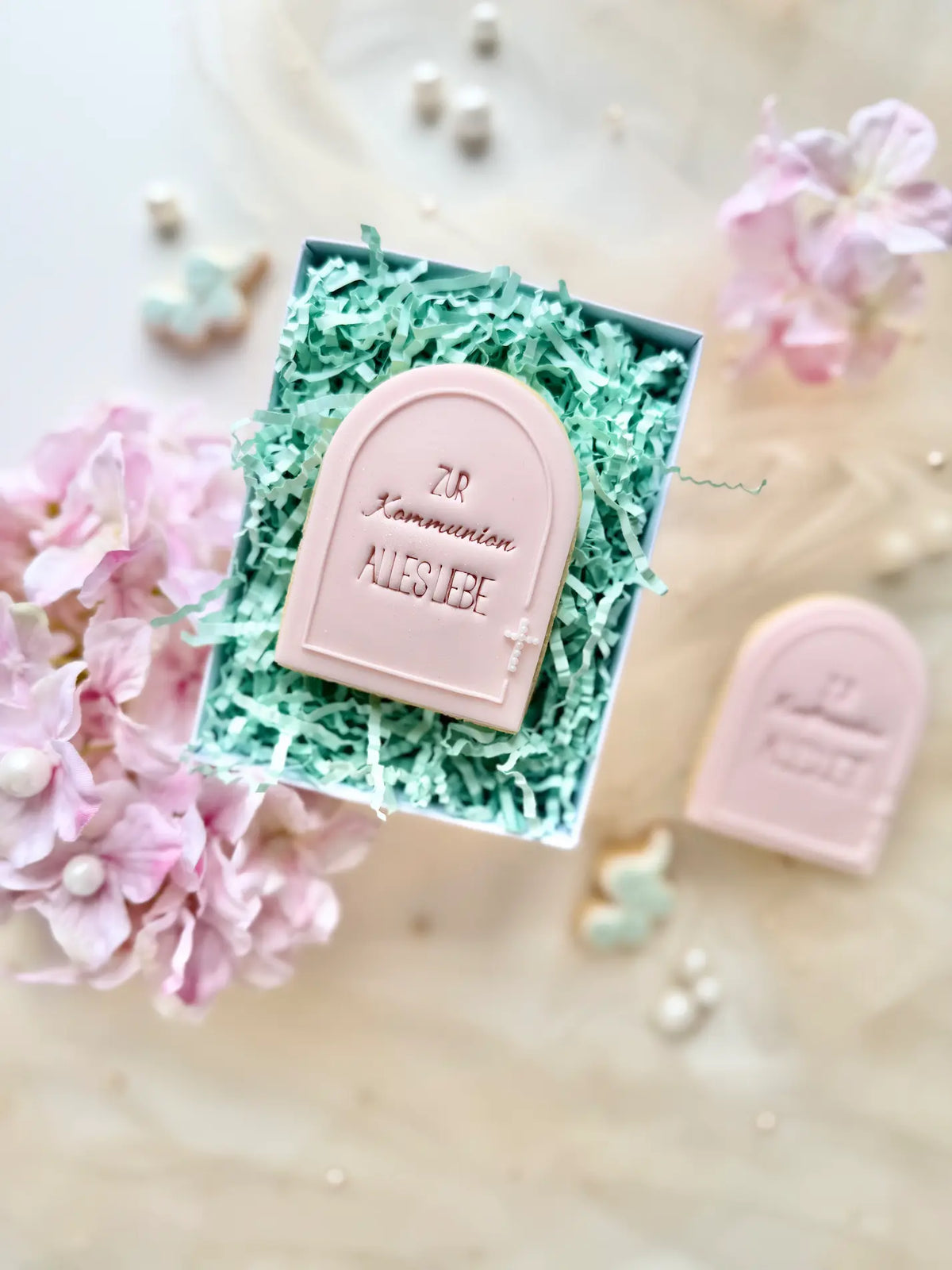 Stempel „Zur Konfirmation / Zur Kommunion“ – für Basic Cookie Cutter (wahlweise auswählbar) – Produktmotiv für Cookie Cutter und Stempel – Danis Drip