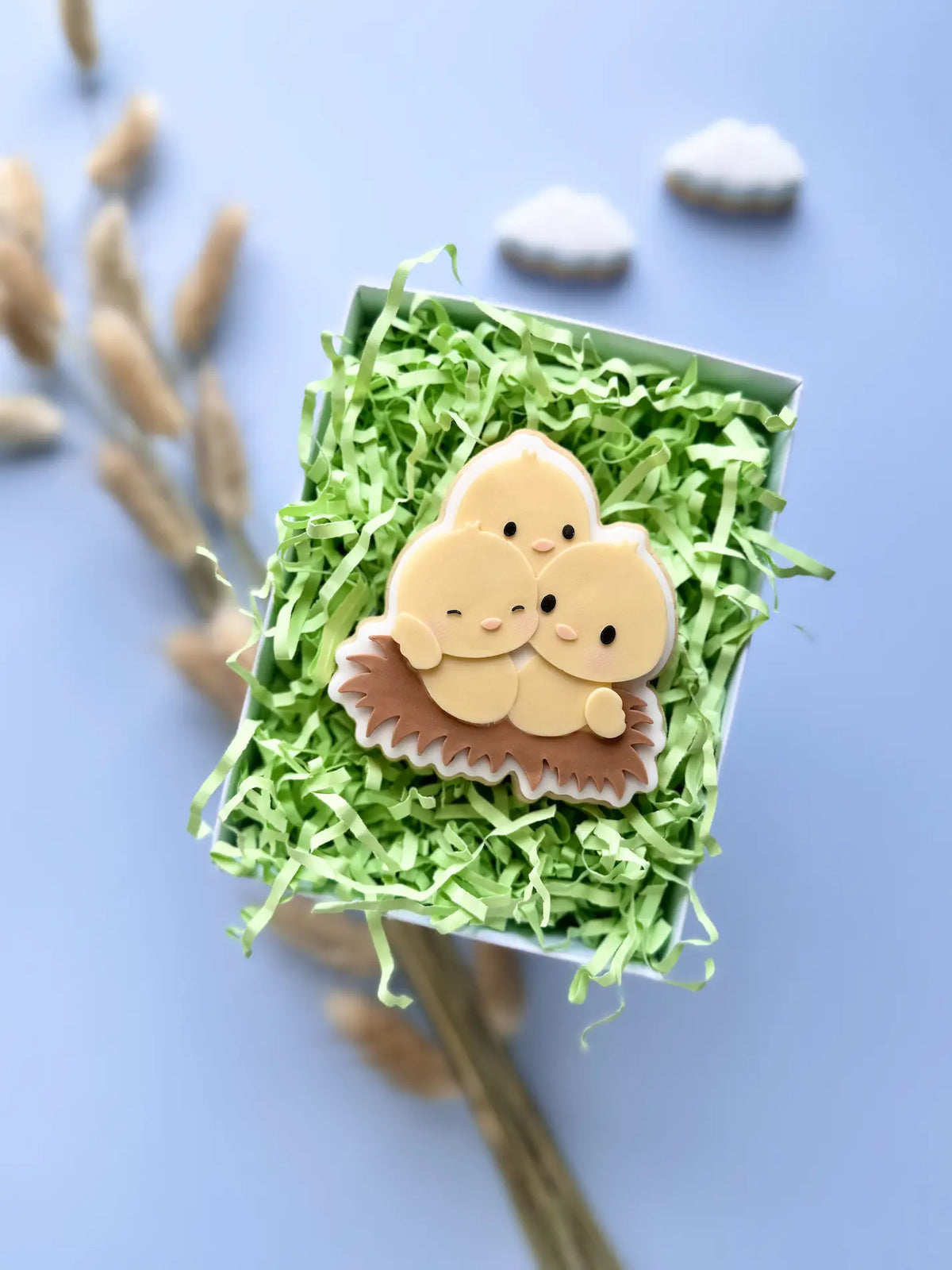 Drei Küken – Cookie Cutter & Stempel für Ostern, Frühling & Bauernhof-Themen🐣 – Produktmotiv für Cookie Cutter und Stempel – Danis Drip