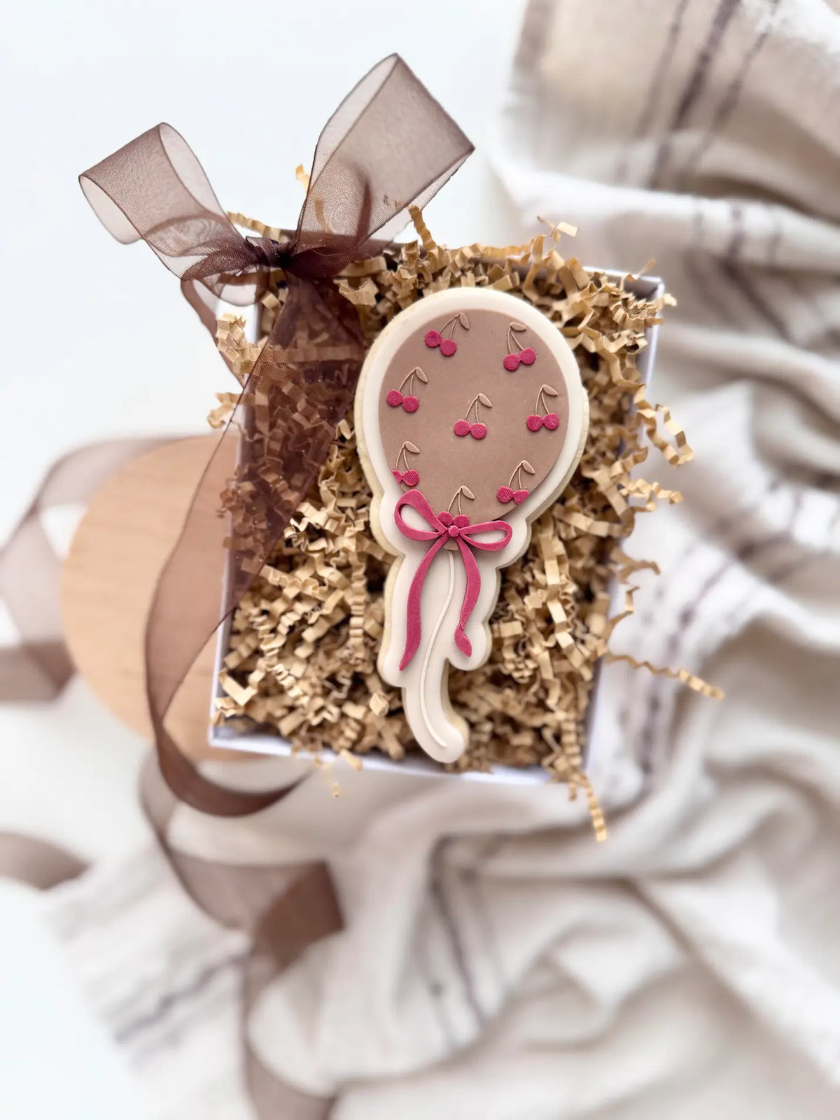 Luftballon mit Kirschen Muster – Cookie Cutter & Stempel (All Over Print Design) – Produktmotiv für Cookie Cutter und Stempel – Danis Drip