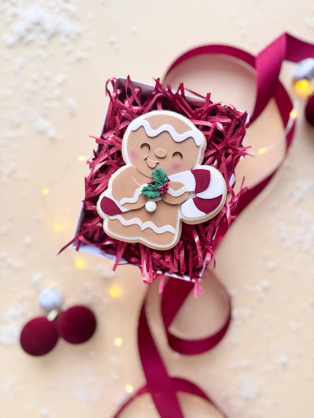 Lebkuchenjunge mit Zuckerstange – Cookie Cutter & Stempel – Produktmotiv für Cookie Cutter und Stempel – Danis Drip