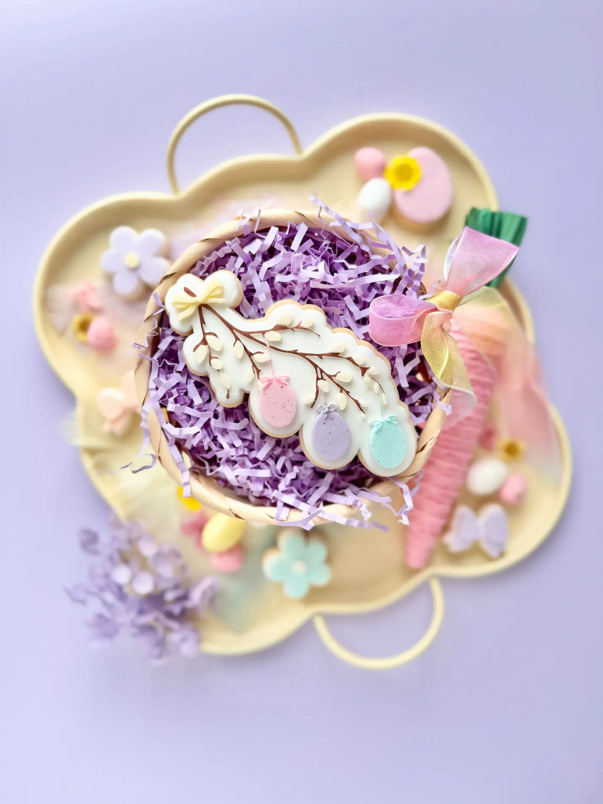 Osterzweig mit Eiern – Cookie Cutter & Stempel – Produktmotiv für Cookie Cutter und Stempel – Danis Drip