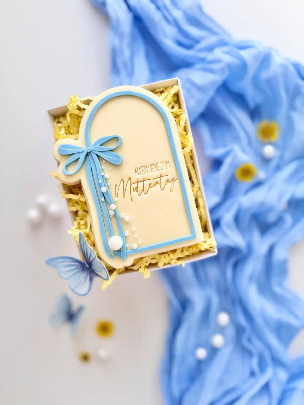 Rahmen mit Schleife – Cookie Cutter & Stempel (Alles Liebe zum Muttertag möglich) – Produktmotiv für Cookie Cutter und Stempel – Danis Drip