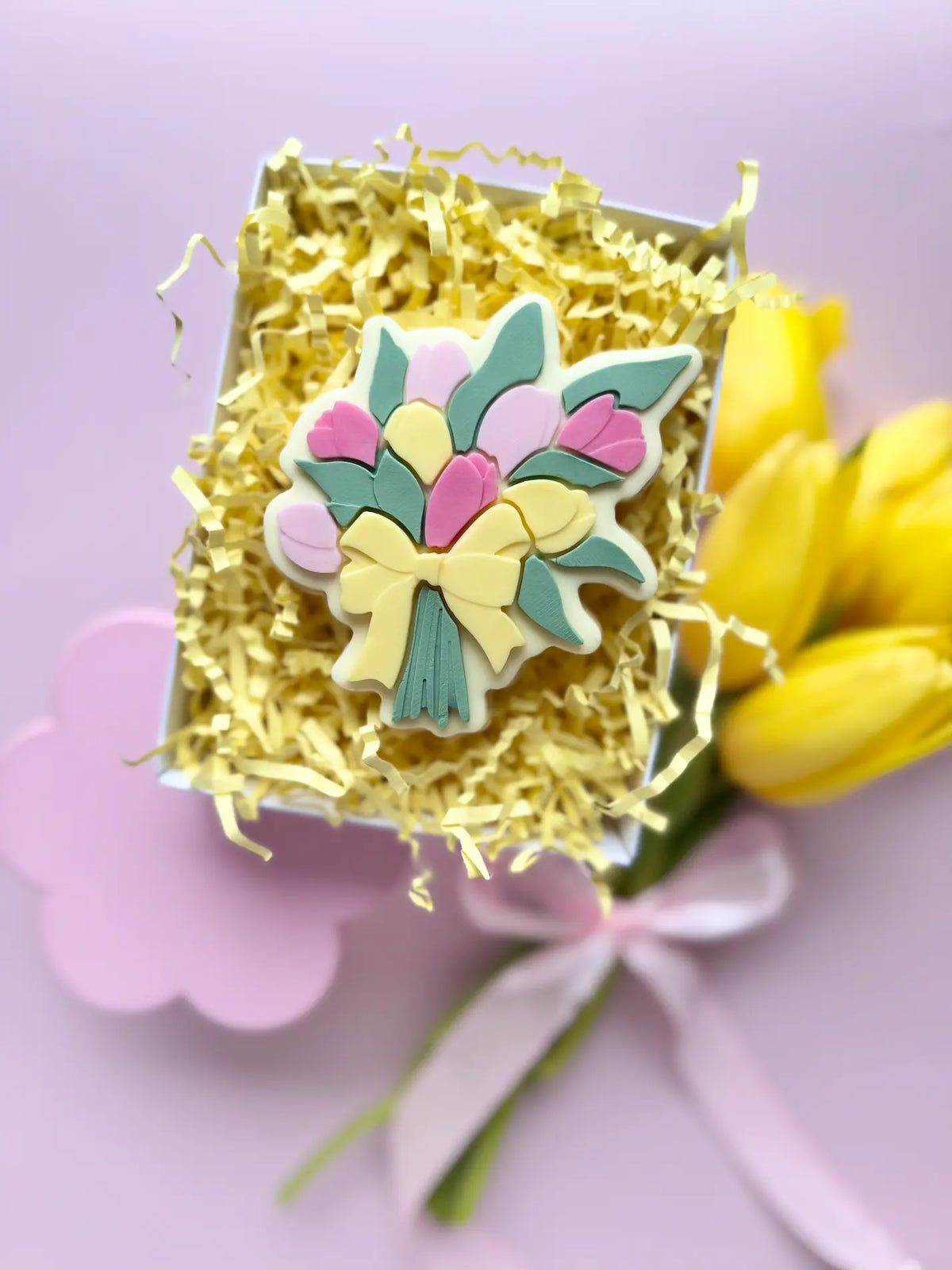 Blumenstrauß mit Schleifen Cookie Cutter & Stempel – Produktmotiv für Cookie Cutter und Stempel – Danis Drip
