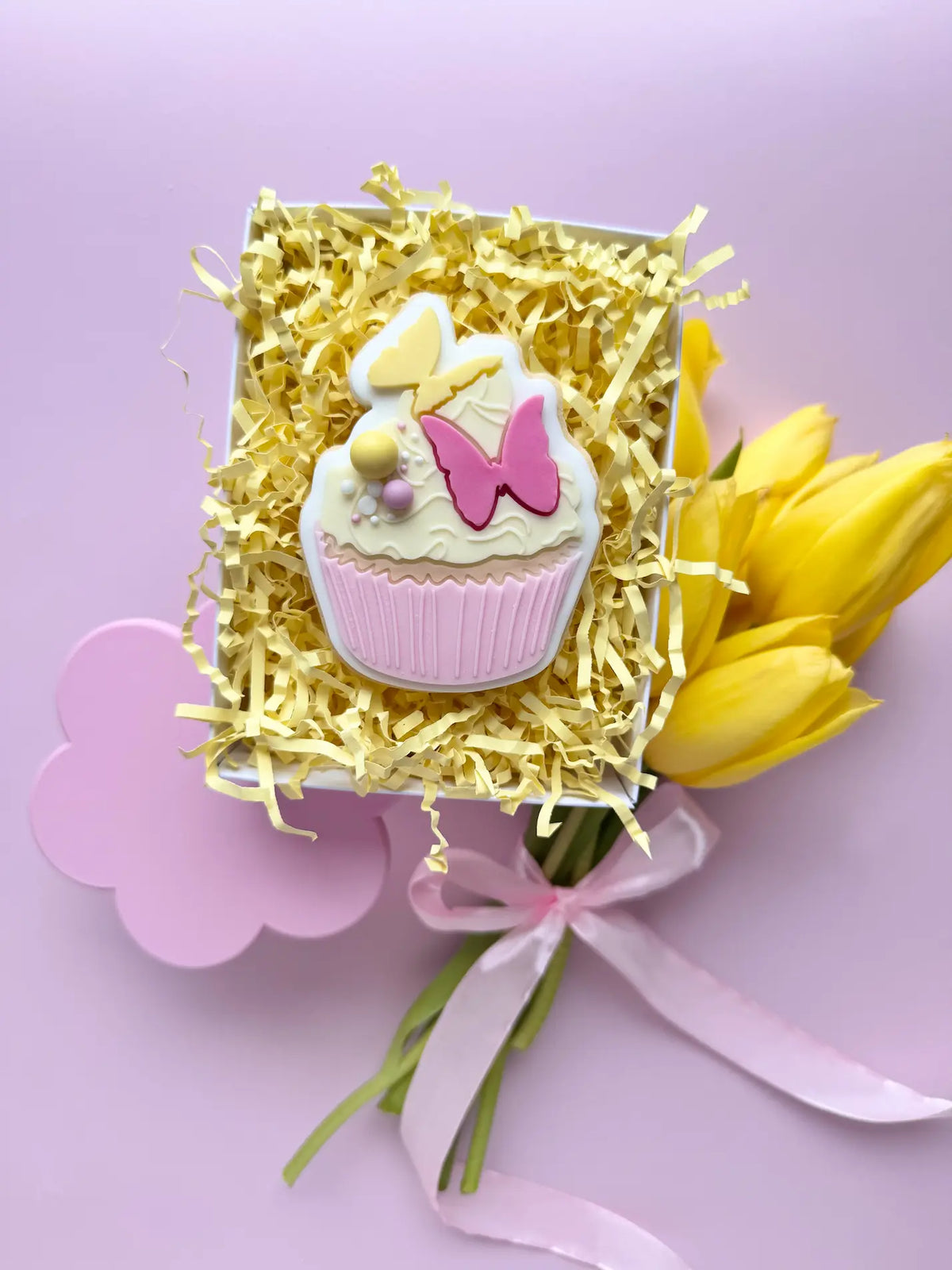 Cupcake mit Schmetterling – Cookie Cutter & Stempel – Produktmotiv für Cookie Cutter und Stempel – Danis Drip