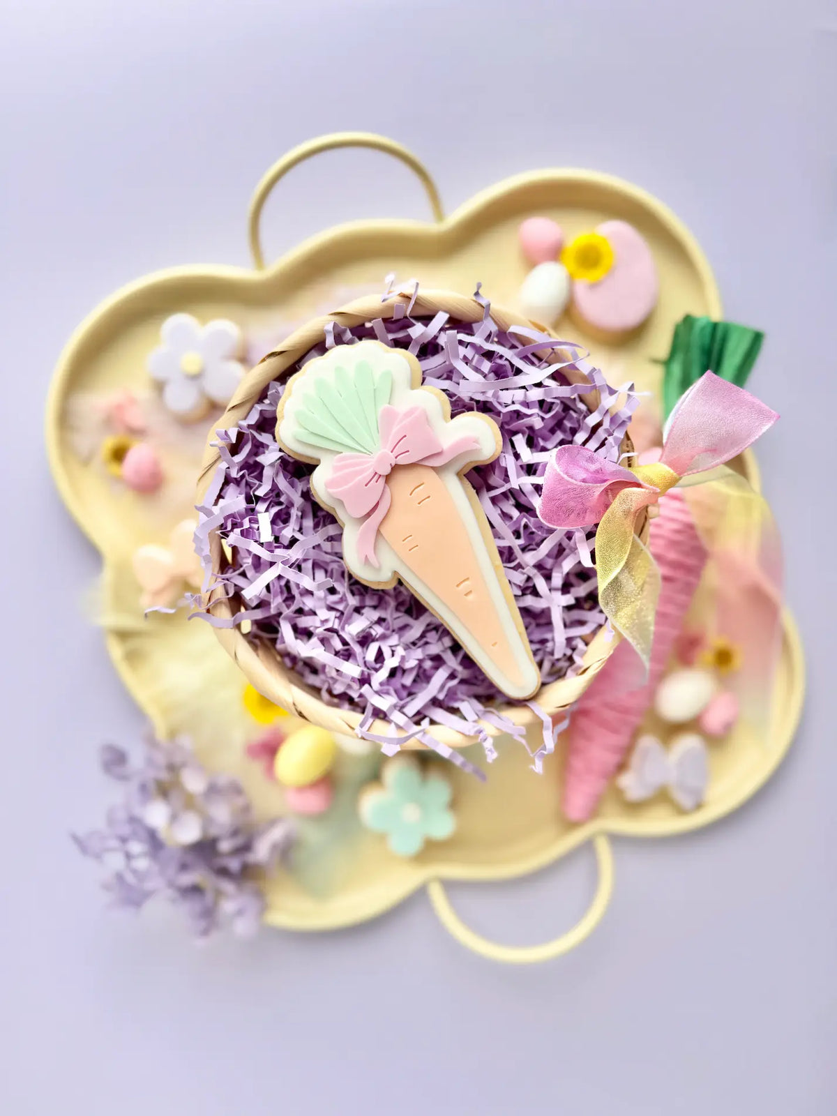 Karotten-Ausstecher mit Schleife – Perfekt für Kekse, Fondant & mehr – Produktmotiv für Cookie Cutter und Stempel – Danis Drip