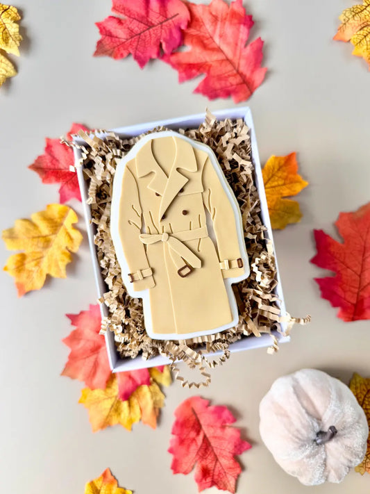Trenchcoat – Cookie Cutter & Stempel – Produktmotiv für Cookie Cutter und Stempel – Danis Drip