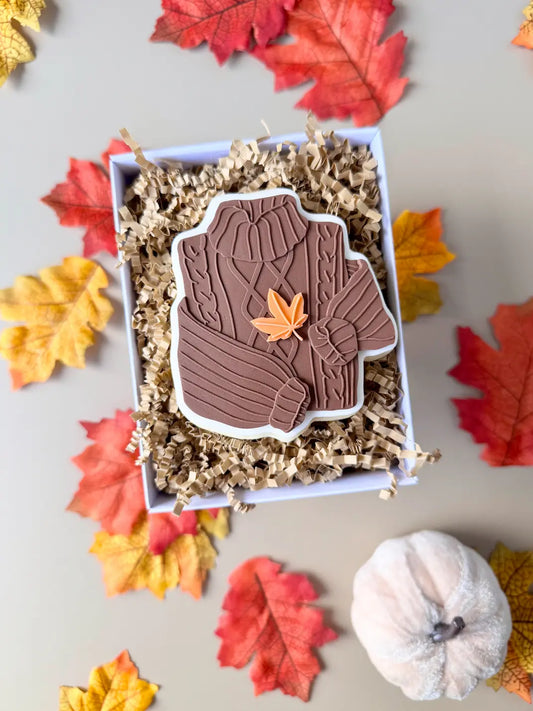 Pullover mit Blatt – Cookie Cutter & Stempel – Produktmotiv für Cookie Cutter und Stempel – Danis Drip