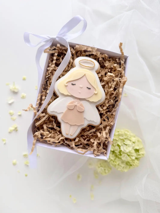 Engelsmädchen – Cookie Cutter & Stempel für Taufe, Weihnachten & Himmelsfeste – Produktmotiv für Cookie Cutter und Stempel – Danis Drip