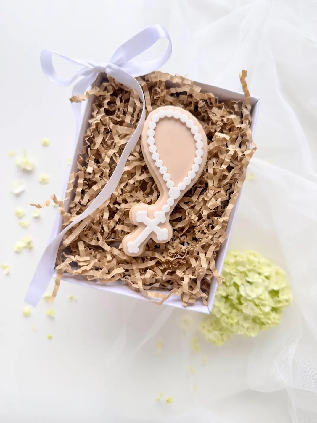 Rosenkranz Ausstecher – religiöses Motiv für Taufe, Kommunion & Firmung – Produktmotiv für Cookie Cutter und Stempel – Danis Drip