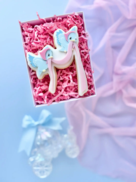 Prinzessinnen-Banner mit Vögelchen – Cookie Cutter & Stempel für Geburtstage, Taufen & Märchenmotive – Produktmotiv für Cookie Cutter und Stempel – Danis Drip