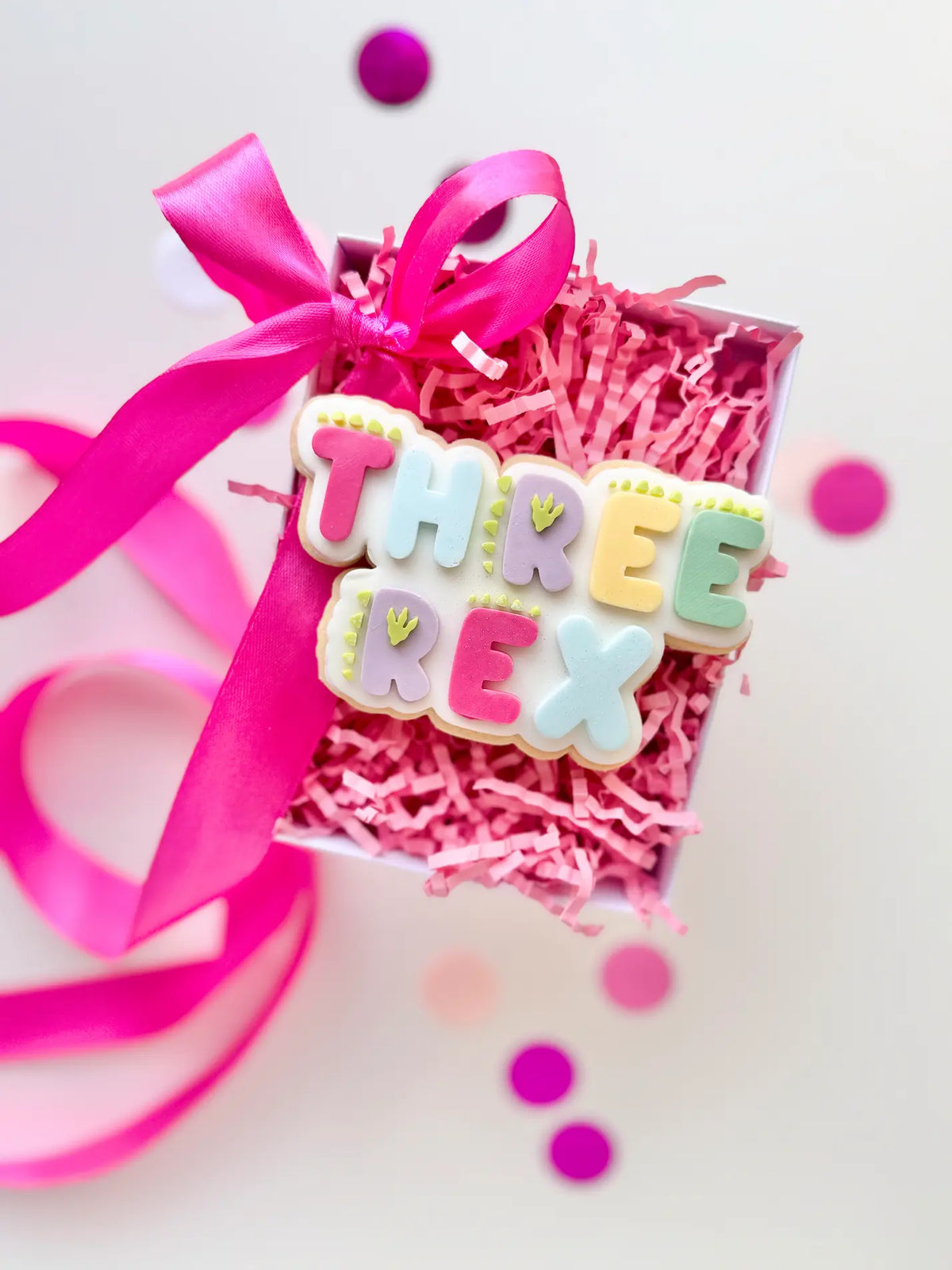 Three Rex – Cookie Cutter & Stempel (Dinostyle, Geburtstag & Kinderparty) – Produktmotiv für Cookie Cutter und Stempel – Danis Drip