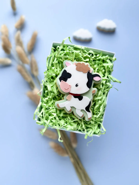 Kuh – Cookie Cutter & Stempel für Bauernhof-Mottos, Kindergeburtstage & Landleben🐄 – Produktmotiv für Cookie Cutter und Stempel – Danis Drip