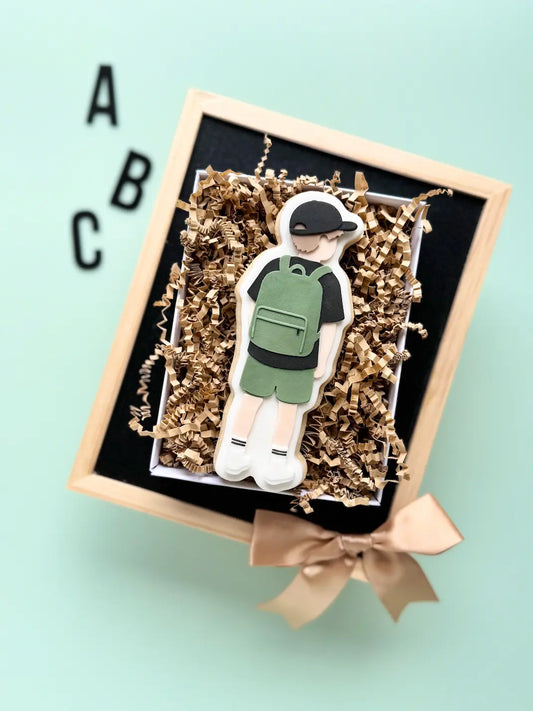 Junge zur Einschulung – Cookie Cutter & Stempel – Produktmotiv für Cookie Cutter und Stempel – Danis Drip