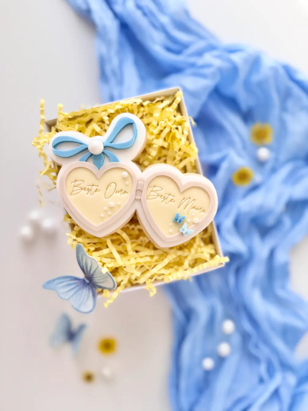 Herz Amulett – Cookie Cutter & Stempel  inkl. Zusatzstempel „Ich liebe dich“ – Produktmotiv für Cookie Cutter und Stempel – Danis Drip