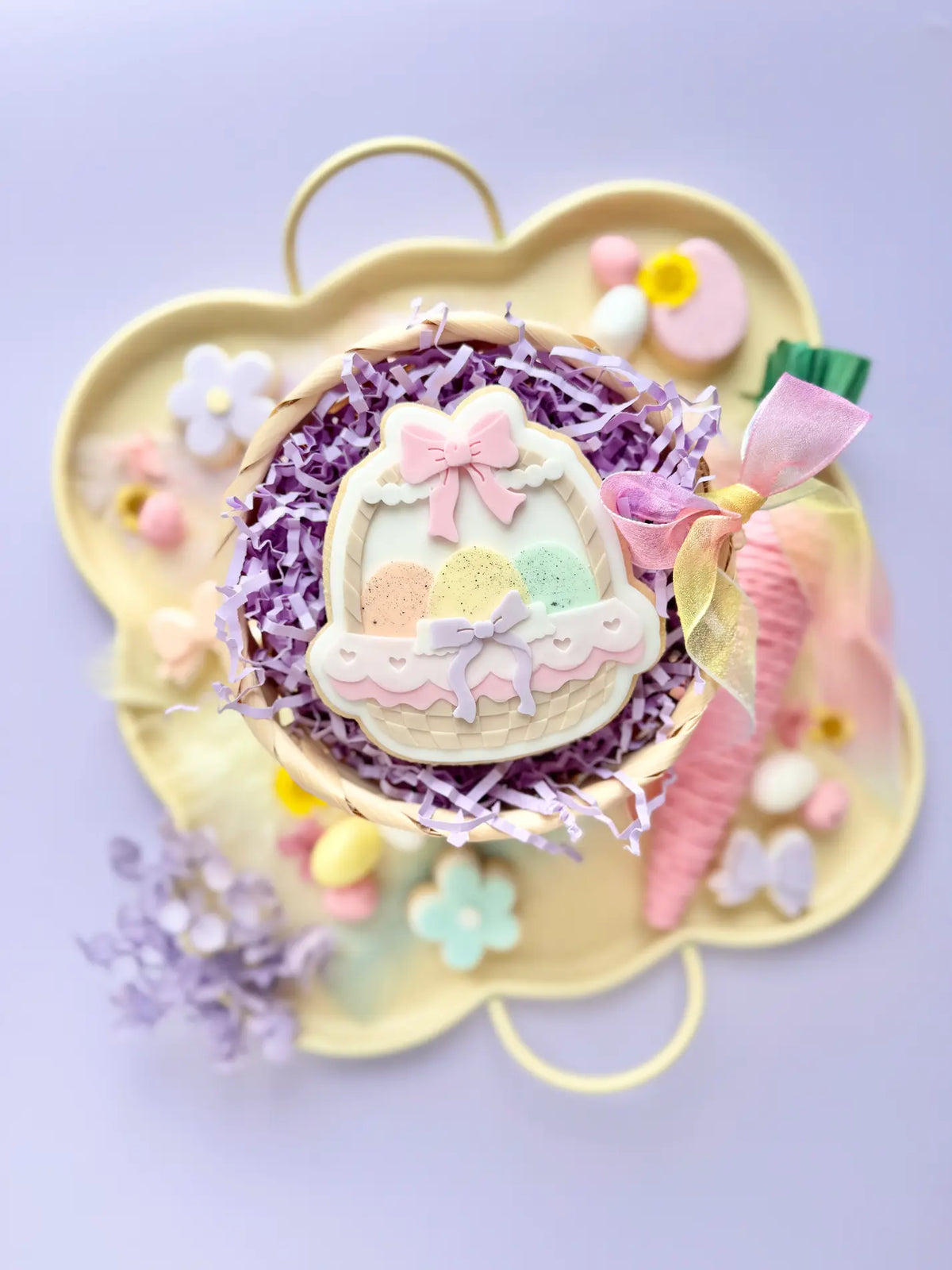Osterkorb mit Schleife – Cookie Cutter & Stempel – Produktmotiv für Cookie Cutter und Stempel – Danis Drip
