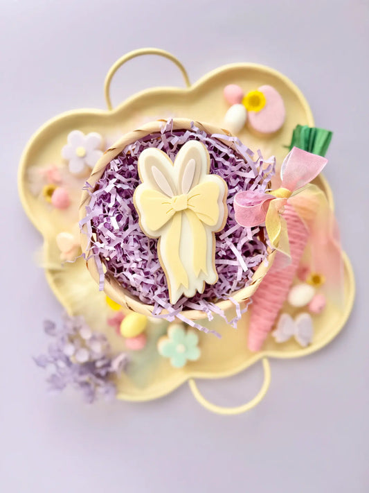 Schleifen-Ausstecher mit Hasenohren – Perfekt für kreative Backideen – Produktmotiv für Cookie Cutter und Stempel – Danis Drip