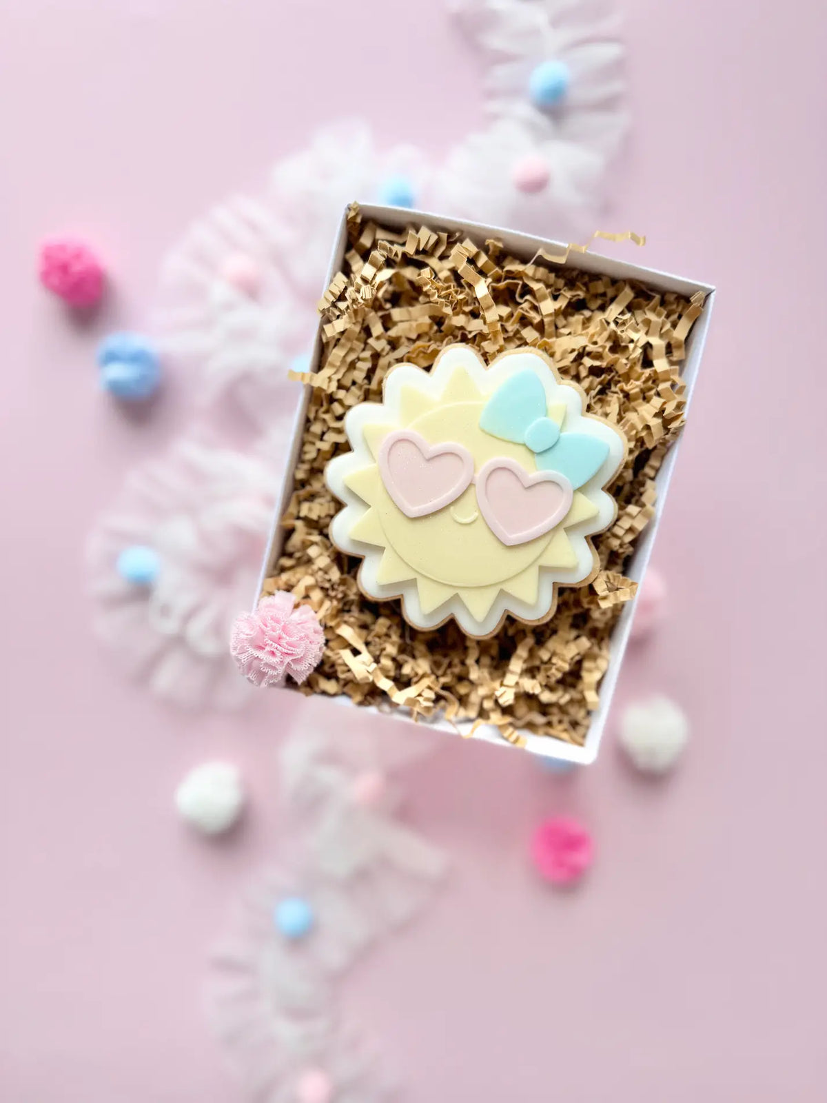 Sonne mit Sonnenbrille – Cookie Cutter & Stempel (Sommer, Sunshine & Kindergeburtstag) – Produktmotiv für Cookie Cutter und Stempel – Danis Drip