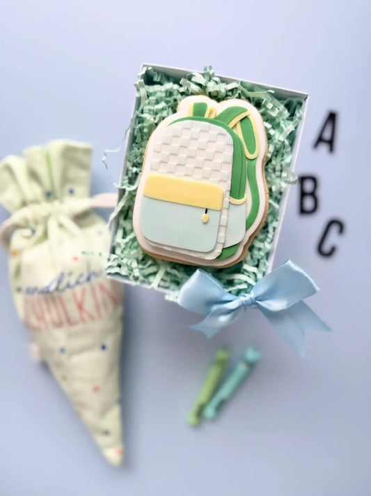 Rucksack Junge – Cookie Cutter & Stempel (Einschulung, Schulstart & Schulkind) – Produktmotiv für Cookie Cutter und Stempel – Danis Drip