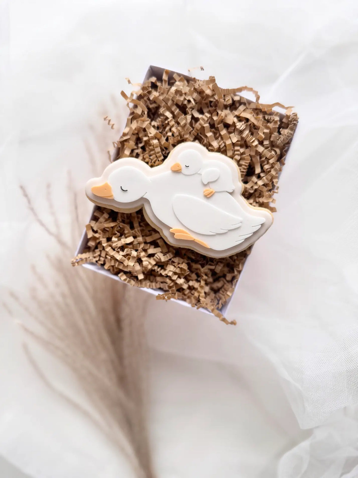 Mama Gans mit Baby auf dem Rücken – Cookie Cutter & Stempel – Produktmotiv für Cookie Cutter und Stempel – Danis Drip
