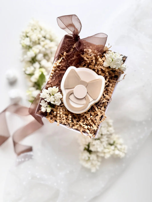 Schnuller – Cookie Cutter & Stempel (Baby, Baby Shower & Gender Reveal Kekse) – Produktmotiv für Cookie Cutter und Stempel – Danis Drip