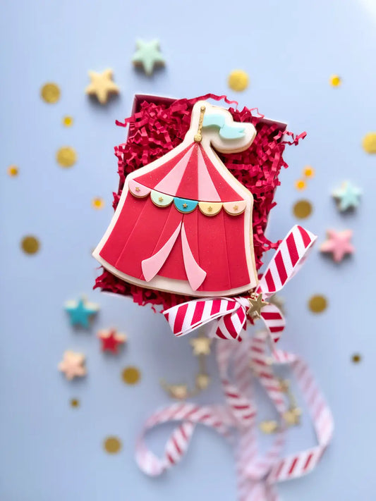 Zirkuszelt Cookie Cutter & Stempel – Zirkus Ausstecher für Kindergeburtstag, Circus Party & Fondant… – Produktmotiv für Cookie Cutter und Stempel – Danis Drip