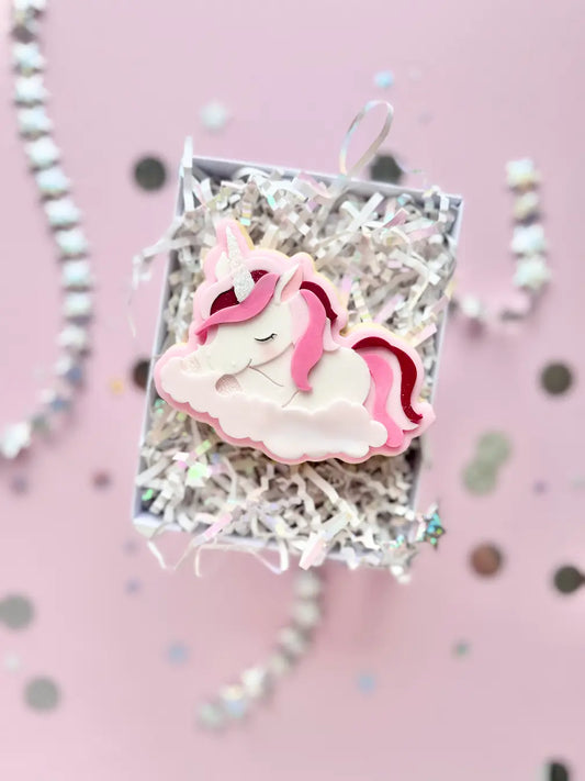 Schlafendes Einhorn Cookie Cutter & Stempel – Ausstecher für Kindergeburtstag – Produktmotiv für Cookie Cutter und Stempel – Danis Drip
